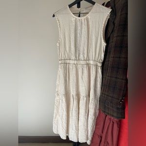 Everlane | 6 | Linen Open Back Midi Dress